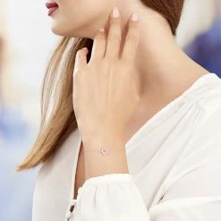 Histoire D'Or Bracelet Nostra Argent Blanc Oxyde De Zirconium -Colliers Fantaisie Soldes FABFBZW377 model0