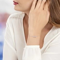 Histoire D'Or Bracelet Giada Argent Blanc Oxyde De Zirconium -Colliers Fantaisie Soldes FABFBZW721 model0