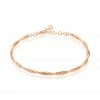 Histoire D'Or Bracelet Abie Torsade Argent Rose
