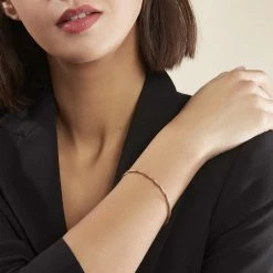 Histoire D'Or Bracelet Abie Torsade Argent Rose -Colliers Fantaisie Soldes FABFRW0080 model0