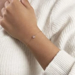 Histoire D'Or Bracelet Auxana Argent Rose Oxyde De Zirconium -Colliers Fantaisie Soldes FABFRZS018 model0