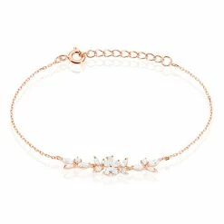 Histoire D'Or Bracelet Wanda Argent Rose Oxyde De Zirconium
