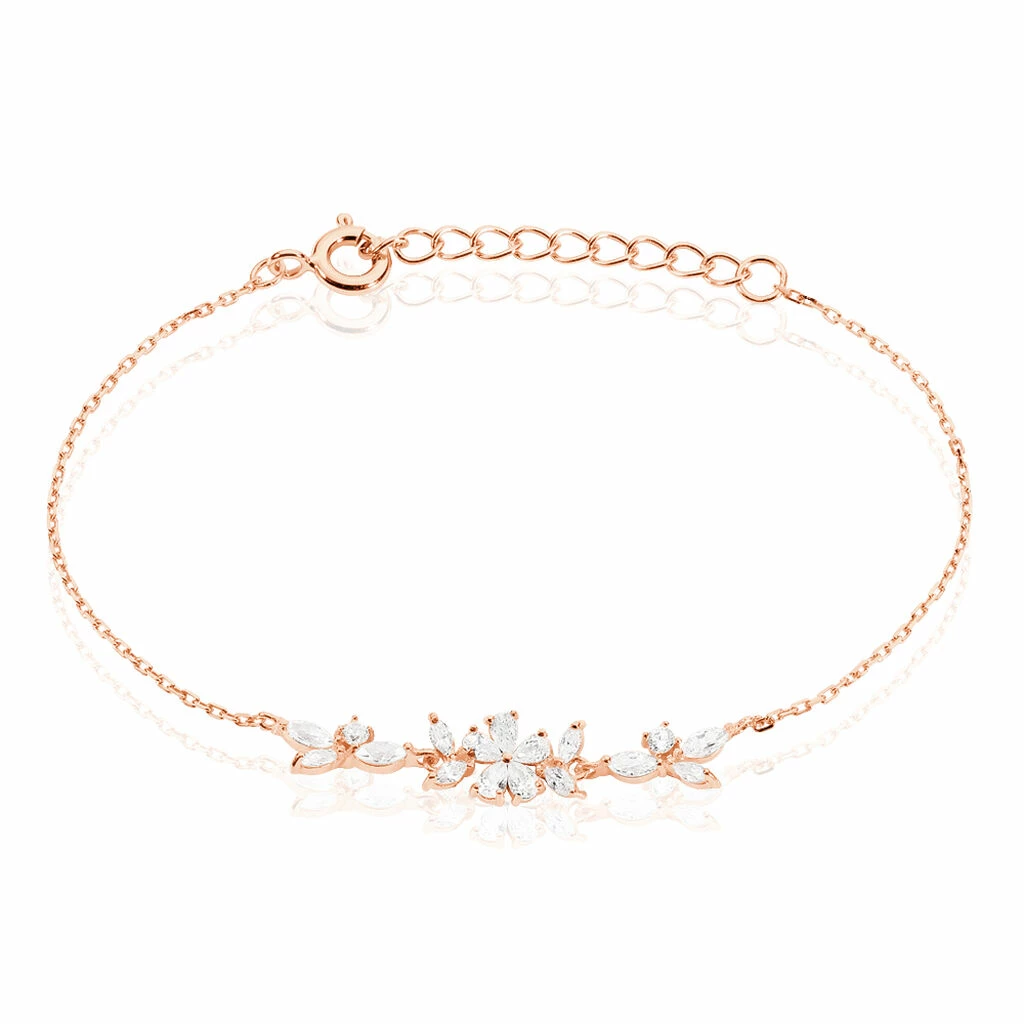 Histoire D'Or Bracelet Wanda Argent Rose Oxyde De Zirconium 1 Histoire D'Or Bracelet Wanda Argent Rose Oxyde De Zirconium