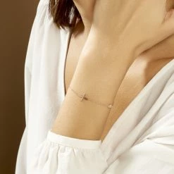 Histoire D'Or Bracelet Clarissa Argent Rose Oxyde De Zirconium 7 Histoire D'Or Bracelet Clarissa Argent Rose Oxyde De Zirconium -Colliers Fantaisie Soldes FABFRZW053 model0