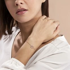 Histoire D'Or Bracelet Ottavia Argent Rose Oxyde De Zirconium -Colliers Fantaisie Soldes FABFRZW111 model0