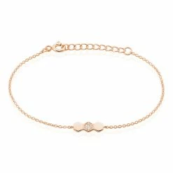 Histoire D'Or Bracelet Onaissa Argent Rose Oxyde De Zirconium