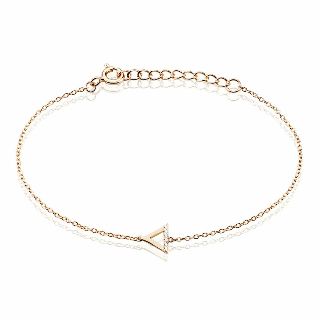 Histoire D'Or Bracelet Lorena Argent Rose Oxyde De Zirconium 1 Histoire D'Or Bracelet Lorena Argent Rose Oxyde De Zirconium
