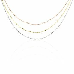 Histoire D'Or Collier Daralea Argent Tricolore