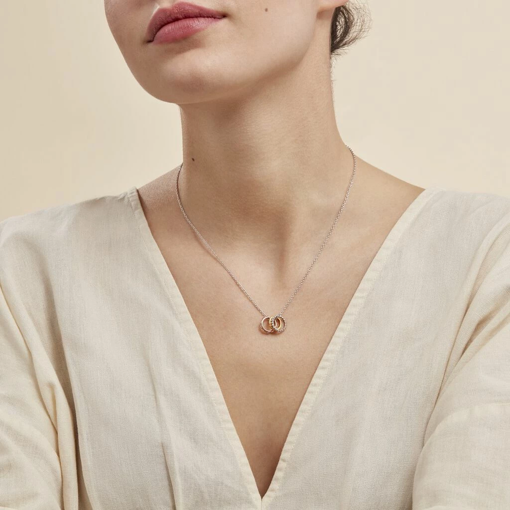 Histoire D'Or Collier Argent Tricolore Roderick 3 Histoire D'Or Collier Argent Tricolore Roderick – Image 3