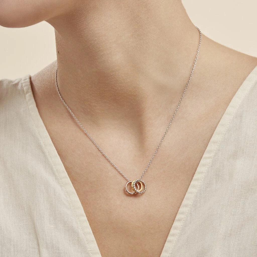 Histoire D'Or Collier Argent Tricolore Roderick 4 Histoire D'Or Collier Argent Tricolore Roderick – Image 4