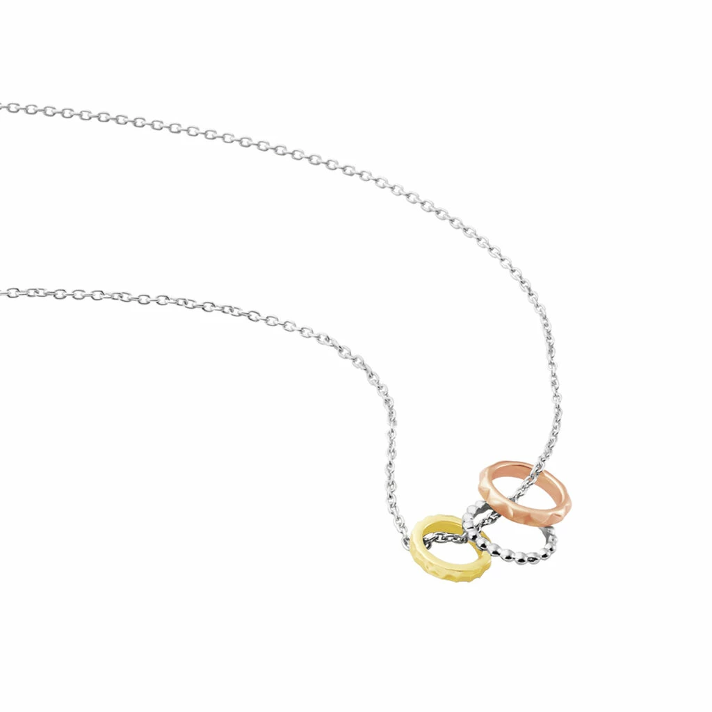 Histoire D'Or Collier Argent Tricolore Roderick 2 Histoire D'Or Collier Argent Tricolore Roderick – Image 2