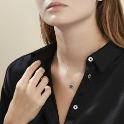 Histoire D'Or Collier Argent Blanc Clover Verre Oxydes De Zirconium -Colliers Fantaisie Soldes FACFBLB004 model0