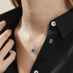 Histoire D'Or Collier Argent Blanc Clover Verre Oxydes De Zirconium -Colliers Fantaisie Soldes FACFBLB004 model1