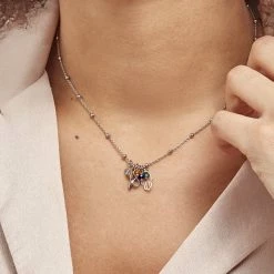 Histoire D'Or Collier Argent Blanc Niccolo Pierres Artificelles -Colliers Fantaisie Soldes FACFBLD002 model1