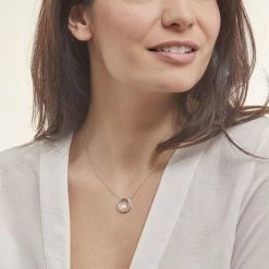 Histoire D'Or Collier Laury Argent Blanc Perle De Culture Et Oxyde De Zirconium -Colliers Fantaisie Soldes FACFBU20CM model0