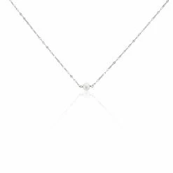 Histoire D'Or Collier Aron Argent Blanc Perle De Culture Blanc