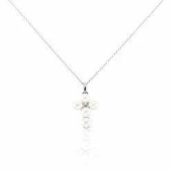 Histoire D'Or Collier Argent Blanc Burt Perles De Culture Oxydes De Zirconium