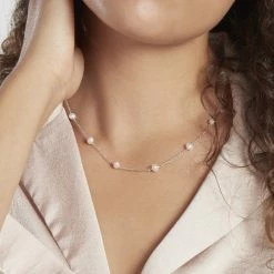 Histoire D'Or Collier Tanis Argent Perle De Culture -Colliers Fantaisie Soldes FACFBUW145 model1