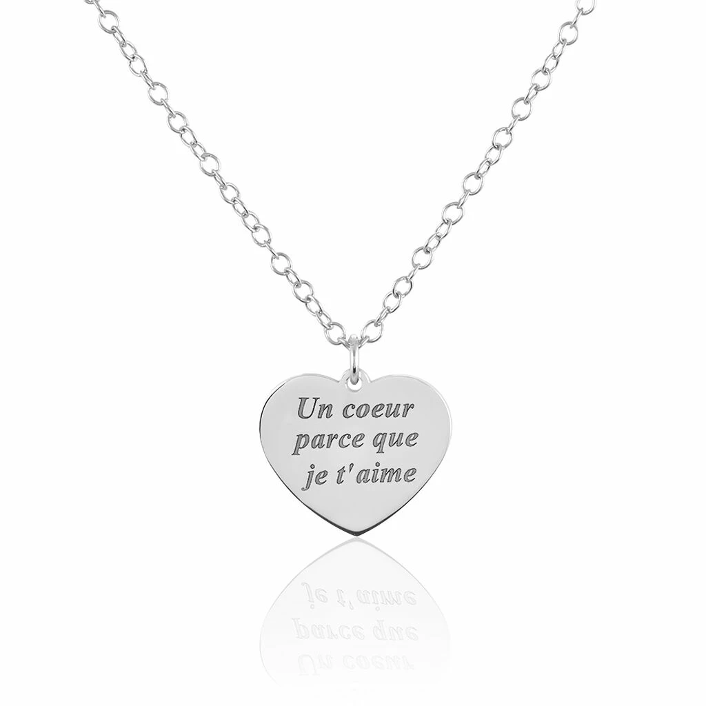 Histoire D'Or Collier Patie Argent Blanc 1 Histoire D'Or Collier Patie Argent Blanc