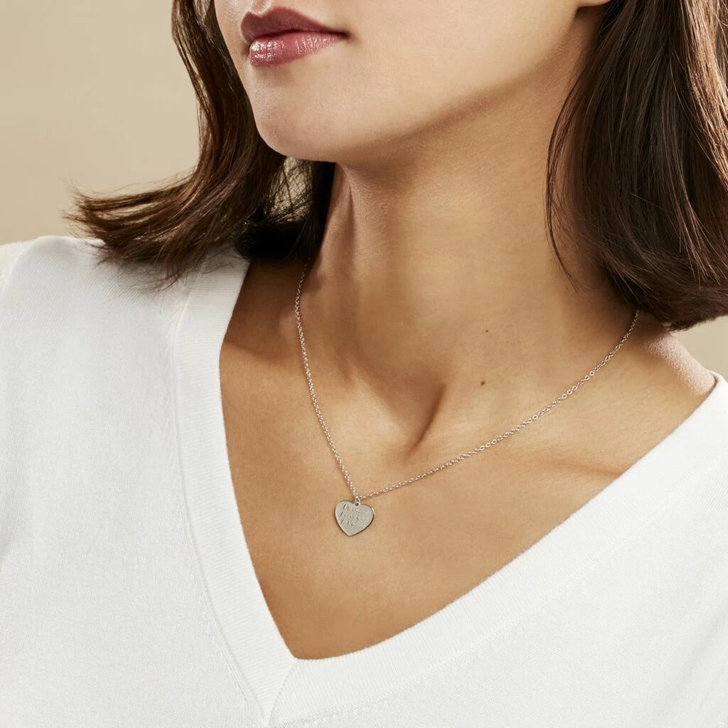 Histoire D'Or Collier Patie Argent Blanc 3 Histoire D'Or Collier Patie Argent Blanc – Image 3