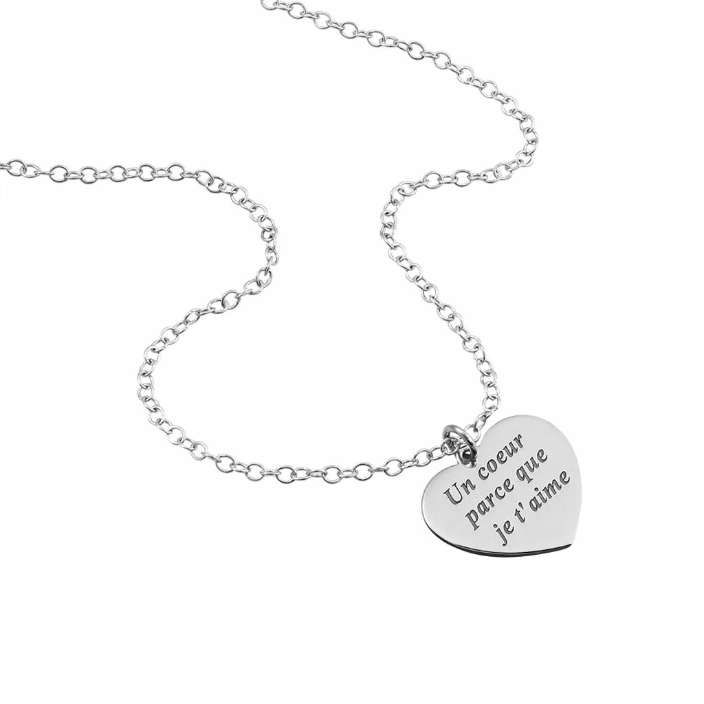 Histoire D'Or Collier Patie Argent Blanc 2 Histoire D'Or Collier Patie Argent Blanc – Image 2