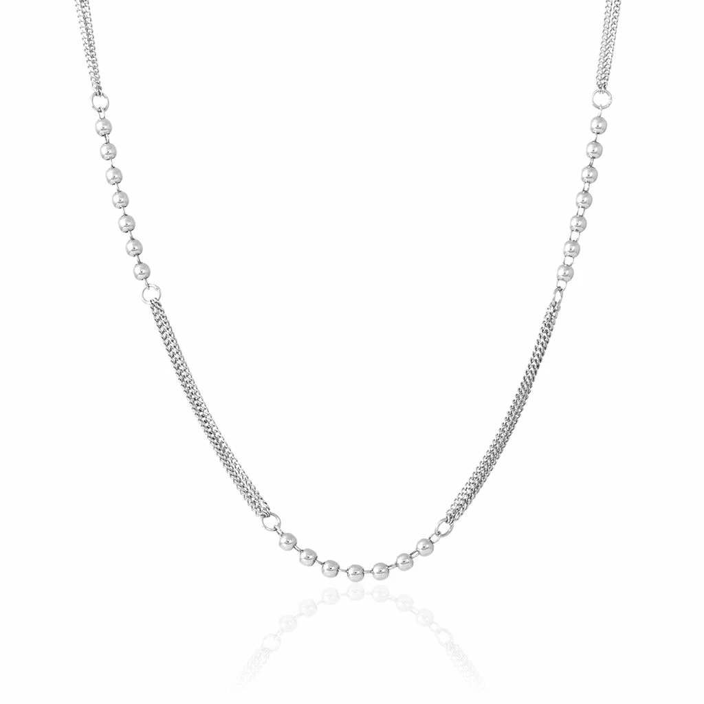 Histoire D'Or Collier Melodie Argent Blanc 1 Histoire D'Or Collier Melodie Argent Blanc