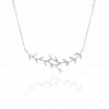 Histoire D'Or Collier Folia Argent Blanc