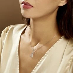 Histoire D'Or Collier Greta Argent Blanc -Colliers Fantaisie Soldes FACFBW00HO model0