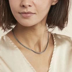 Histoire D'Or Collier Kalyane Argent Bicolore -Colliers Fantaisie Soldes FACFBW00HV model0