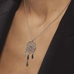 Histoire D'Or Collier Enola Argent Blanc -Colliers Fantaisie Soldes FACFBW00J3 model1