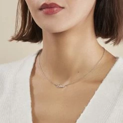 Histoire D'Or Collier Yuki Argent Blanc -Colliers Fantaisie Soldes FACFBW00VM model0