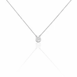 Histoire D'Or Collier Audrey-rose Argent Blanc