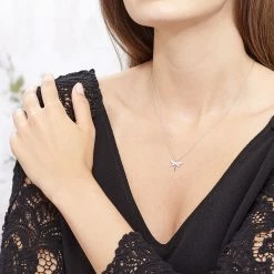 Histoire D'Or Collier Anne-louise Argent Blanc -Colliers Fantaisie Soldes FACFBW013I model0