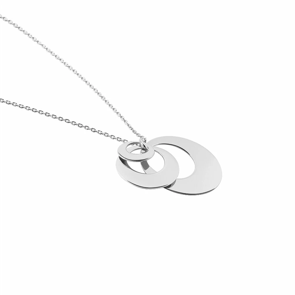 Histoire D'Or Collier Abyae Argent Blanc 2 Histoire D'Or Collier Abyae Argent Blanc – Image 2
