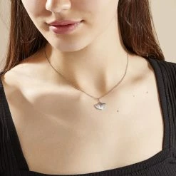 Histoire D'Or Collier Sahana Argent Blanc -Colliers Fantaisie Soldes FACFBW015T model0