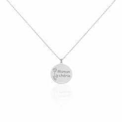 Histoire D'Or Collier Florine Argent Blanc