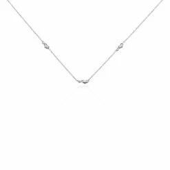 Histoire D'Or Boucles D'oreilles Puces Astria Argent Blanc