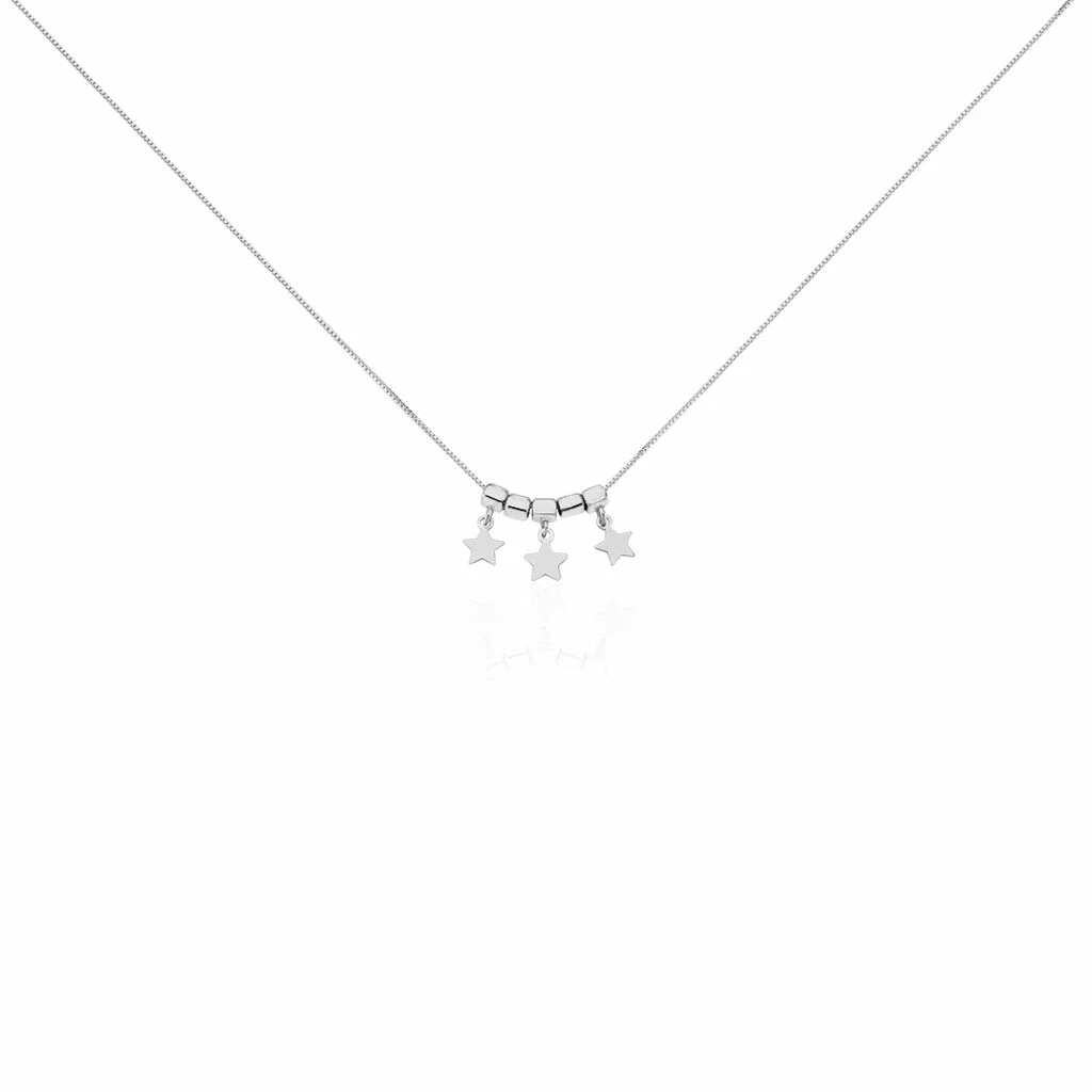 Histoire D'Or Collier Argent Blanc Olie 1 Histoire D'Or Collier Argent Blanc Olie
