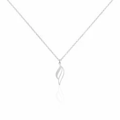 Histoire D'Or Collier Argent Blanc Prudent