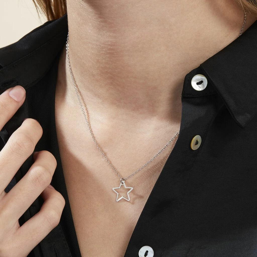 Histoire D'Or Collier Velma Argent Blanc 4 Histoire D'Or Collier Velma Argent Blanc – Image 4