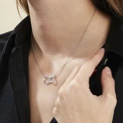 Histoire D'Or Collier Argent Blanc Ula 7 Histoire D'Or Collier Argent Blanc Ula -Colliers Fantaisie Soldes FACFBW01EA model1