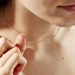 Histoire D'Or Collier Argent Blanc Cari -Colliers Fantaisie Soldes FACFBW01EP model1