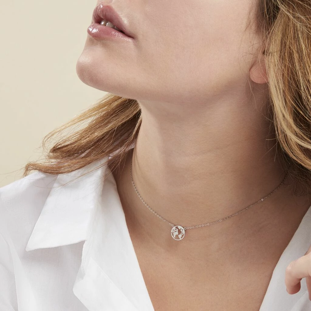 Histoire D'Or Collier Livia Argent Blanc 3 Histoire D'Or Collier Livia Argent Blanc – Image 3