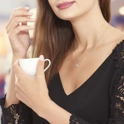 Histoire D'Or Collier Tania Argent Blanc Pierre De Synthese Et Oxyde De Zirconium -Colliers Fantaisie Soldes FACFBXB164 model0