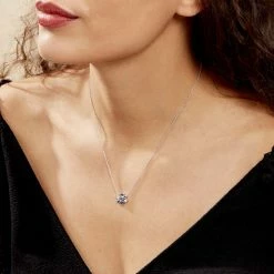 Histoire D'Or Collier Argent Iban Spinelles Oxydes De Zirconium -Colliers Fantaisie Soldes FACFBXB217 model1