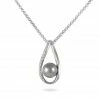 Histoire D'Or Collier Alexya Argent Blanc Perle D'imitation Et Oxyde De Zirconium