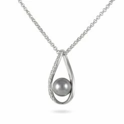 Histoire D'Or Collier Alexya Argent Blanc Perle D'imitation Et Oxyde De Zirconium