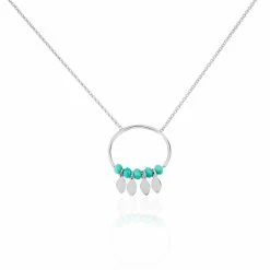 Histoire D'Or Collier Polyna Argent Blanc Pierre De Synthese