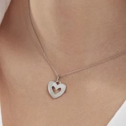 Histoire D'Or Collier Clarity Argent Blanc Nacre -Colliers Fantaisie Soldes FACFBXW179 model1