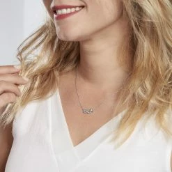 Histoire D'Or Collier Argent Bartolomee Oxydes De Zirconium -Colliers Fantaisie Soldes FACFBZB024 model0